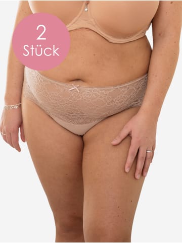 SugarShape High-Panty-Set Lace Basic 2er Set in cappuccino