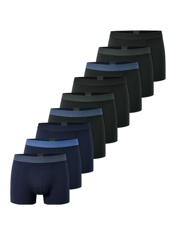 Schiesser Retro Short / Pant 95/5 Cotton in Schwarz / dunkelblau