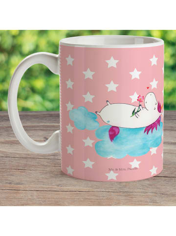 Mr. & Mrs. Panda Pott Einhorn Verliebt ohne Spruch in Rot Pastell