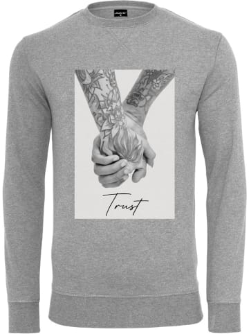 Mister Tee Pullover "Trust 2.0 Crewneck" in Grau