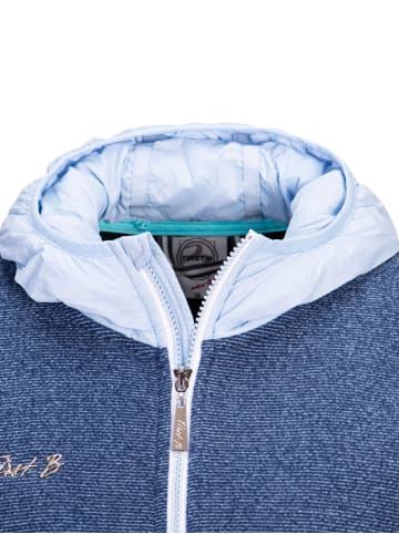 First B Fleecejacke in sky blue/navy