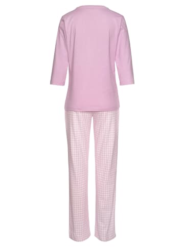 S. Oliver Pyjama in rosa-kariert