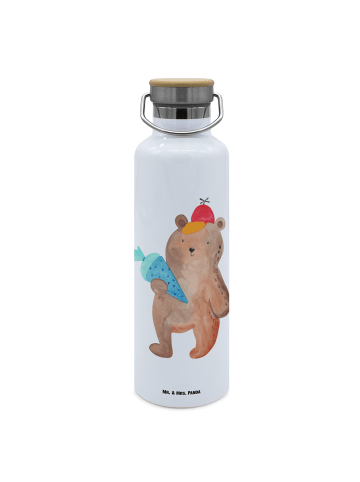 Mr. & Mrs. Panda Thermoflasche Bär Schultüte ohne Spruch in Weiß