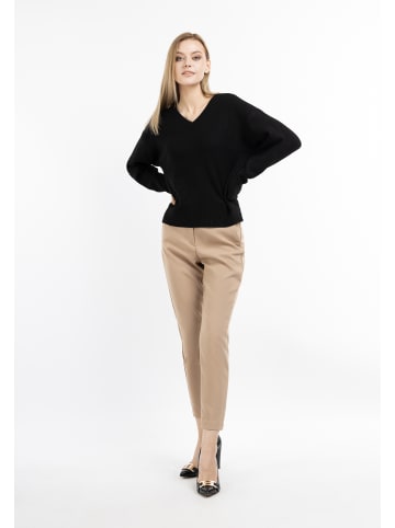 DreiMaster Damen Strick Pullover in Schwarz