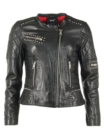 Maze Lederjacke in schwarz