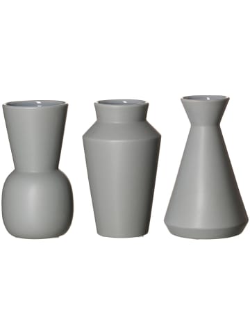 Ritzenhoff & Breker 3-tlg. Vasen-Set Kalmar in Grau – 20 cm in grau