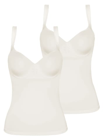 Viania 2er Pack BH Hemd Basic in cream cream
