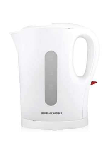 Gourmet Maxx Wasserkocher 1l 1200W weiß kabellos Weiß