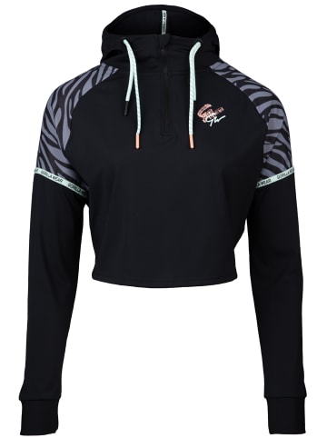 Gorilla Wear Crop-Top-Hoodie - Zion - Schwarz
