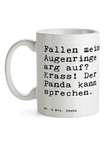 Mr. & Mrs. Panda Kaffeetasse Fallen meine Augenringe arg... mit ... in Weiß