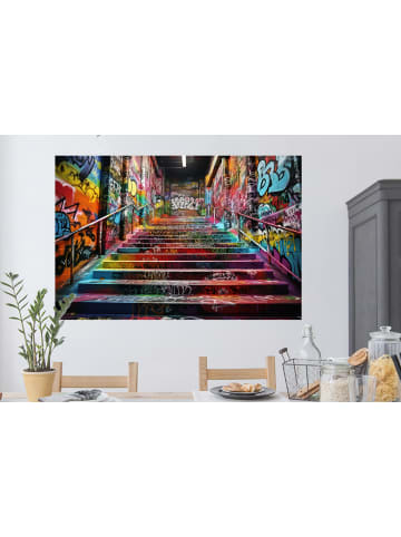 OnlyWow Wandtattoo Bunte Treppe