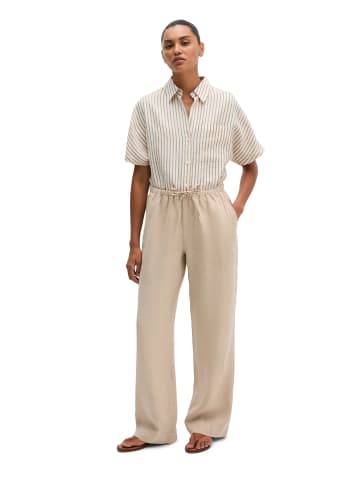 Marc O'Polo Leinenhose straight in Sandpaper