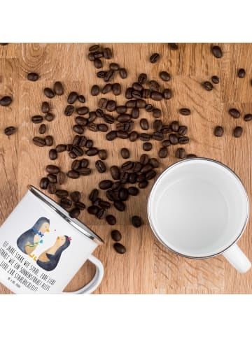 Mr. & Mrs. Panda kaffeebecher camping 11. Hochzeitstag Stahlhoch... in Weiß