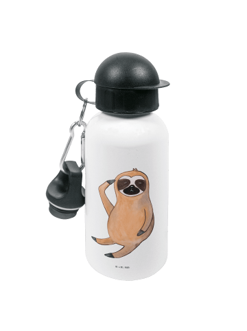 Mr. & Mrs. Panda Kindertrinkflasche Faultier Vogel ohne Spruch in Weiß