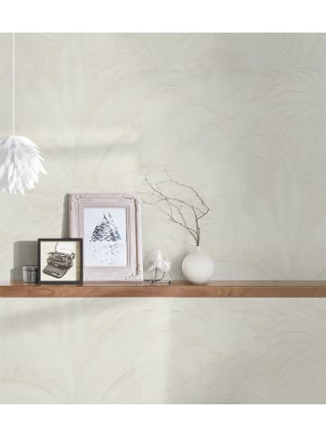 A.S. Création Tapete Tropical Leaves in Creme