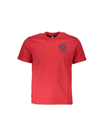 North Sails Rotes Baumwoll-T-Shirt