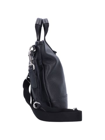Jost Vika XChange Handtasche Leder 22 cm in schwarz