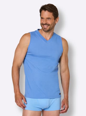 WITT WEIDEN Shirt in marine + mittelblau + bordeaux