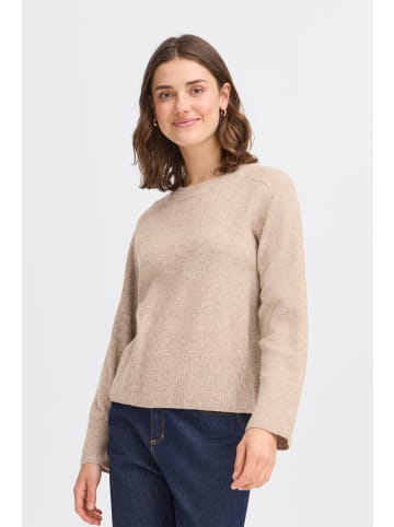 Fransa Strickpullover FRNOAH Loose fit in Desert Taupe Melange