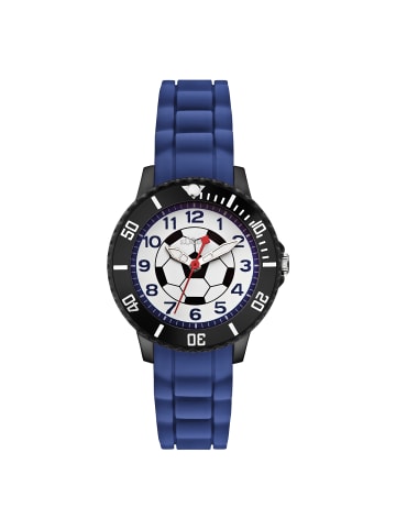 s.Oliver Armbanduhr Fußball in blau