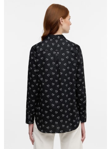 Eterna Bluse REGULAR FIT in schwarz