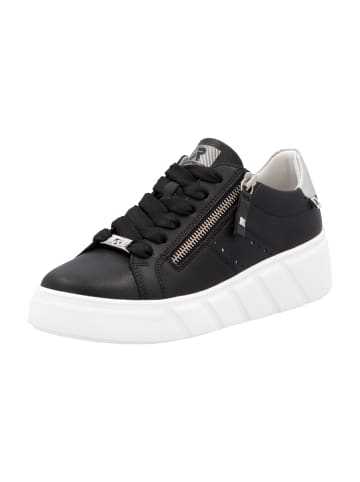 rieker Plateau Sneaker in Schwarz