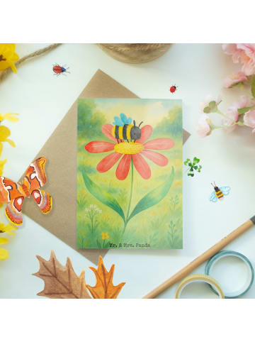 Mr. & Mrs. Panda babykarte Hummel Blume Design ohne Spruch in Weiß