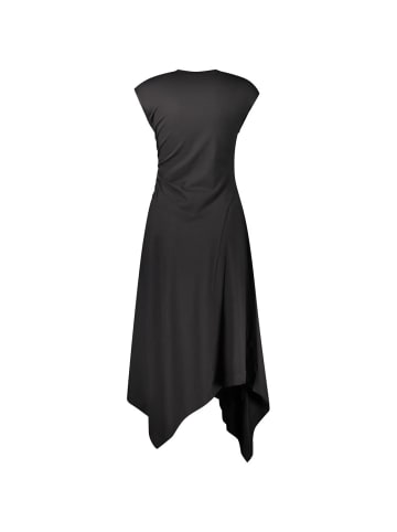 Schwarz Baumwolle Damen Kleid