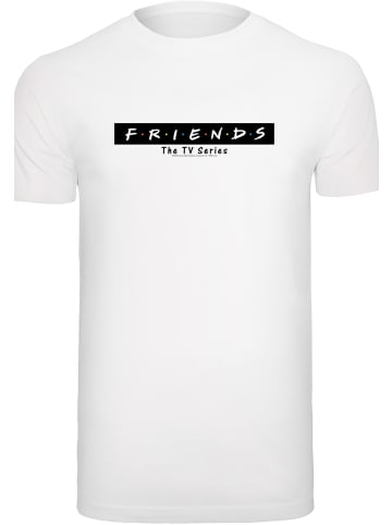 F4NT4STIC T-Shirt TV Serie FRIENDS Logo Block in weiß
