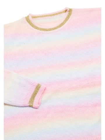 Sidona Damen Sweater in ROSA GELB MEHRFARBIG