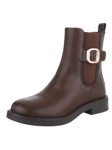 Ital-Design Stiefelette in Braun