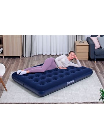 Bestway Doppelluftbett mit externer Elektropumpe 191 x 137 x 22 cm in Blau ab 3 Jahre