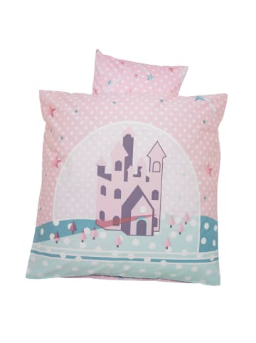 Alvi Bettwäsche-Set "Sternenschloß" in rosa
