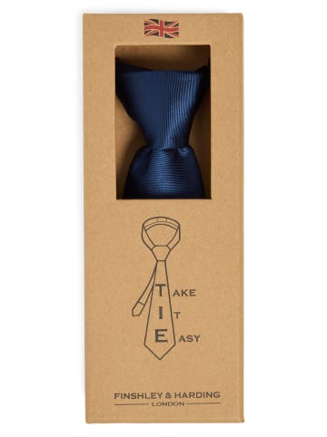 Finshley & Harding London Krawatte Take It Easy in marine - 0002