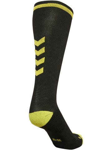 Hummel Hohe Innensocken Elite Indoor Sock High in BLACK/BLAZING YELLOW