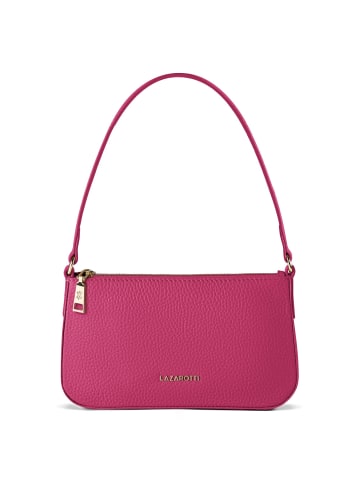 Lazarotti Bologna Leather Schultertasche Leder 22 cm in hot pink