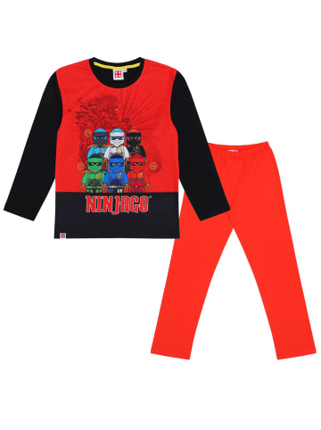 LEGO LEGO Ninjago Jungen Schlafanzug Pyjama langarm in rot