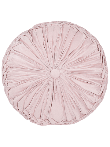 Beliani Dekokissen UDALA in Rosa - (W) 40 x (H) 10 x (L) 40 cm