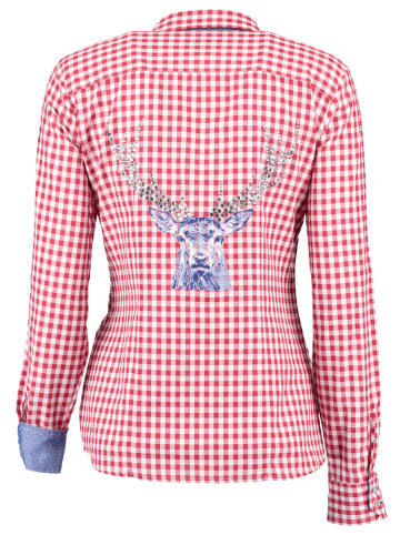 OS-Trachten Bluse Fenadi in mittelrot