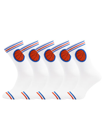 Unabux Sportsocken Touchdown in weiß/PLAY OFFS