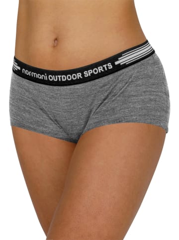 Normani Outdoor Sports Damen Merino Boxershorts Morwell in Grau