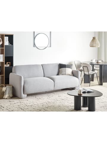 Beliani 3-Sitzer Sofa SALAND in Grau - (W) 202 x (H) 82 x (L) 82 cm