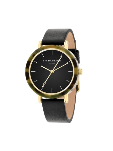 LIEBESKIND BERLIN Armbanduhr Acetat Statement in dunkelbraun
