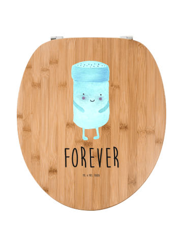 Mr. & Mrs. Panda Klobrille Beste Freunde Salz mit Spruch in Braun