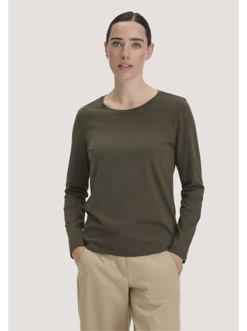 Hessnatur Hessnatur Longsleeve Relaxed aus Regenerative Organic Cotton (ROC) in vintage oliv