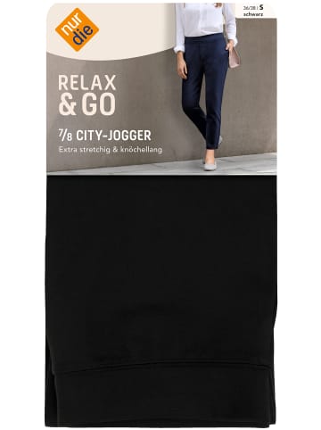 Nur Die  Jogginghose Relax & Go 7/8 City Jogger in Schwarz