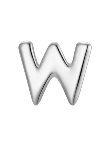Glanzstücke München Ohrringe Piercing Buchstabe W aus Sterling Silber in silber