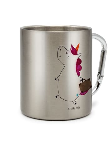 Mr. & Mrs. Panda Tasse Einhorn Koffer ohne Spruch in Silber