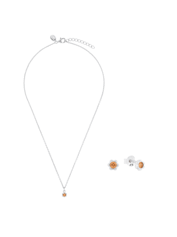Prinzessin Lillifee Set Silber 925, rhodiniert in Apricot