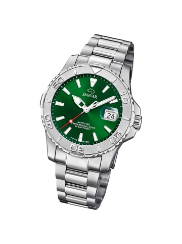 Jaguar Analog-Armbanduhr Jaguar Pro Diver silber groß (ca. 40mm)